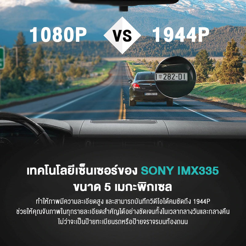 70mai Pro Plus Dash Cam A500s 1944P + กล้องหลัง RC06 Built-In GPS 2.7K Full HD กล้องติดรถยนต์อัฉริยะ 140 ° องศามุมกว้าง