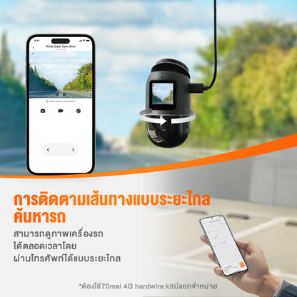 70mai Omni Dash Cam X200 กล้องติดรถยนต 4G Built-In GPS 1080P Full HD 60FPS HDR 70 mai Car Camera 140 °องศามุมกว้าง