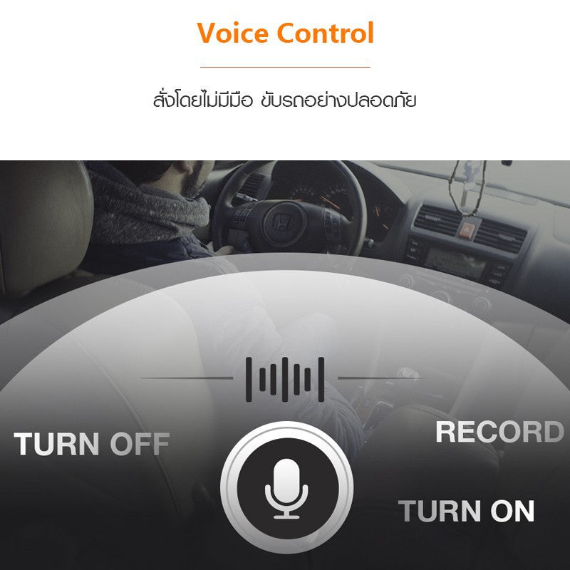 70mai Dash Cam 1S Car Camera กล้องติดรถยนต์ พร้อมสั่งงานด้วยเสียง WIFI 70mai 1080P ควบคุมผ่าน APP รับประกันศูนย์ไทย 1ปี